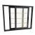 Import Kenya Home Balcony Grill Design Double Glass Champagne Color Simple Design Aluminum Sliding Window/Casement from China