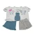 Import Kids Girl Boutique Clothing Sets Wholesale Plain Top And Ruffled Shorts Children&#039;s Outfit Two Pieces Boy Sets from China