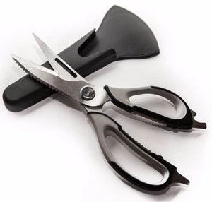 kitchen shearMultifunction 8 features top quality stainless steel come apart kitchen scissors sell scissors with magnetic holder