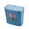 Kitchen square plastic recycle classified dust trash rubbish garbage waste bin