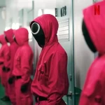 Korean TV Squid Game Costume Cosplay Red Mans Jumpsuit Halloween Costume Men Jumpsuit Set Squid Game Tv & Movie Costumes
