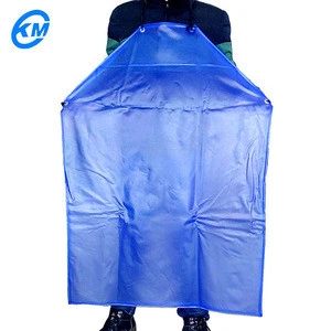Labor protection oil-proof and weak acid-base sleeveless new environmentally friendly PVC apron and oversleeve