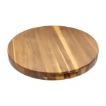 Large Cutting Board Hand Grips Luxury Fancy Thick Reversible Dark Wood Butcher Block Chopping Board