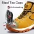 Import LARNMERN Men&#39;s Safety Shoes Steel Toe Anti-Smash Work Boots Water Repellent Outdoor SRB Anti-slip Protection Footwear Sneakers from China