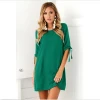 Latest Design Plus Size Loose Dress Casual Other Solid Color Turkey Women Dress