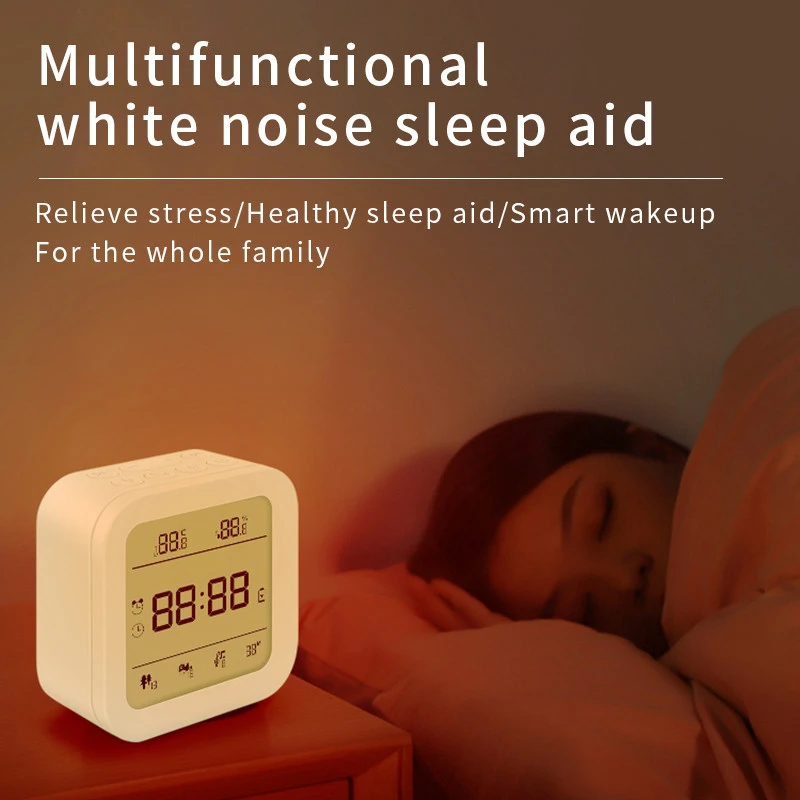 LED Portable Sleep Aid Device High Fidelity Sound Machines White Noise Machine