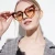 Import Leopard Cat Eye Sunglasses Women Black Triangle Vintage Cheap Sun Glasses Female Uv400 from China