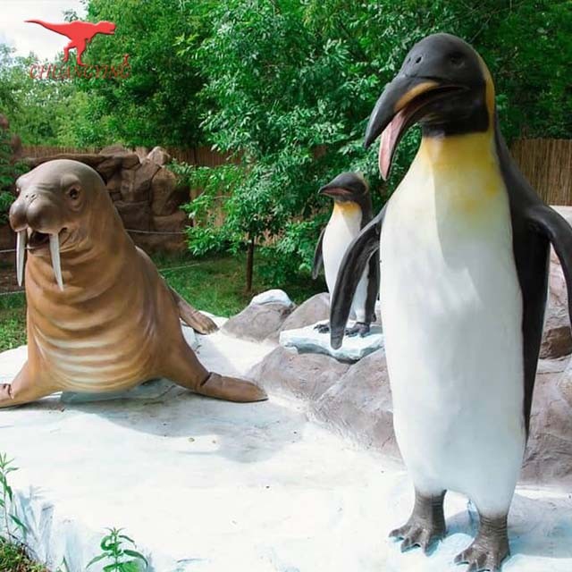 Life size realistic penguin marine animal model for sale