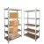 Import Light duty 5 tier iron storage rack metal shelves for home storage from China