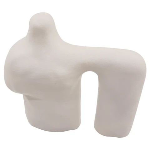 Light luxury resin vase simple model house furnishings creative home living room flower decorations ornaments ornaments