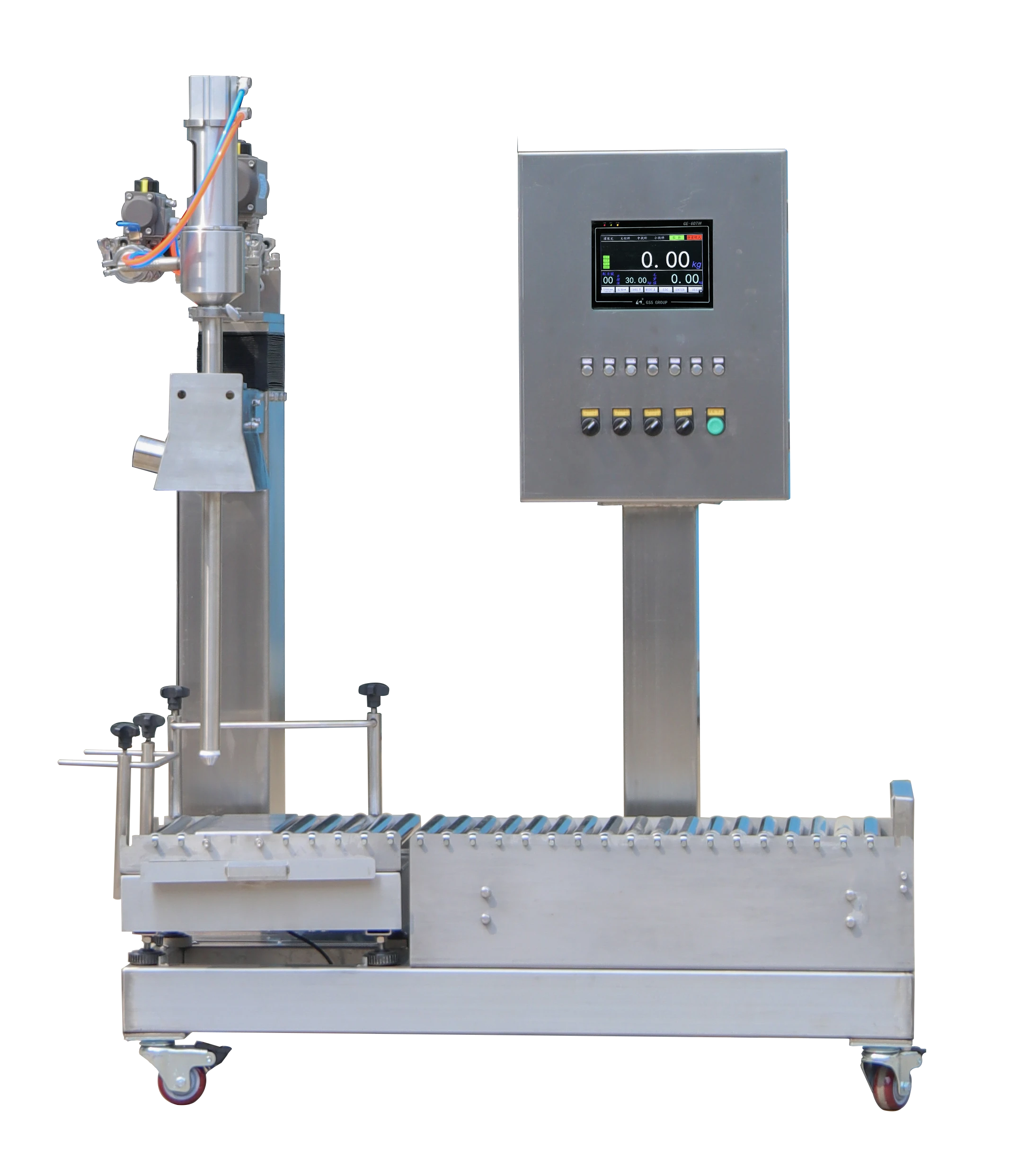 liquid filling machine semi-automatic 5 gallon barreled bottle filler  made in China by GSS wholesale seek angecy