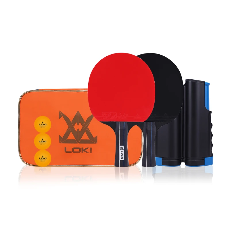 LOKI SW010 custom mini table tennis set professional paddle ping pong paddle set ping pong