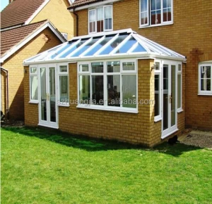 Low-e glass sun protection sun room with sliding door