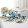 Luxury 28pcs full printed porcelain dinnerware set