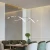 Import Luxury Aluminum Minimalist Nordic Lighting Bedroom House Chandeliers Industrial Led Pendant Lights Lamp from China