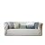 Import Luxury living room furniture stainless steel leg PU leather sofa from China