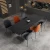 Import luxury Marble top black steel dining table / Skyway dining table marble top dining table from China