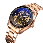 Luxury oem automatic watch skmei 9194 mechanical wristwatches high quality big dial automatic mechanical watches for men