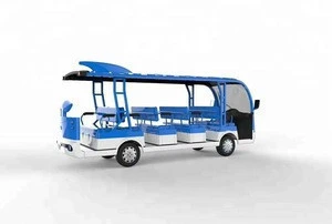 LVTONG 14 Seats Electric Sightseeing Bus with Dolphin Design for transportation service