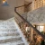 Import LX Luxury Customized Modern Stair Calacatta Grey Marble Design Staircase With Railing from China