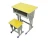 Import malaysia school furniture student desk with drawer and chair set from China