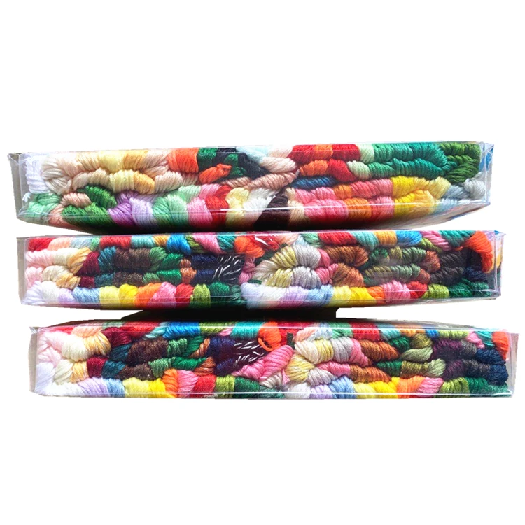 Manual 50 skeins wholesale  hand cross stitch floss embroidery thread for DIY sewing tools