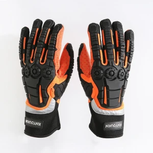 Manufacturer customization industrial oven gloves mechanical work waterproof heat resistant gloves
