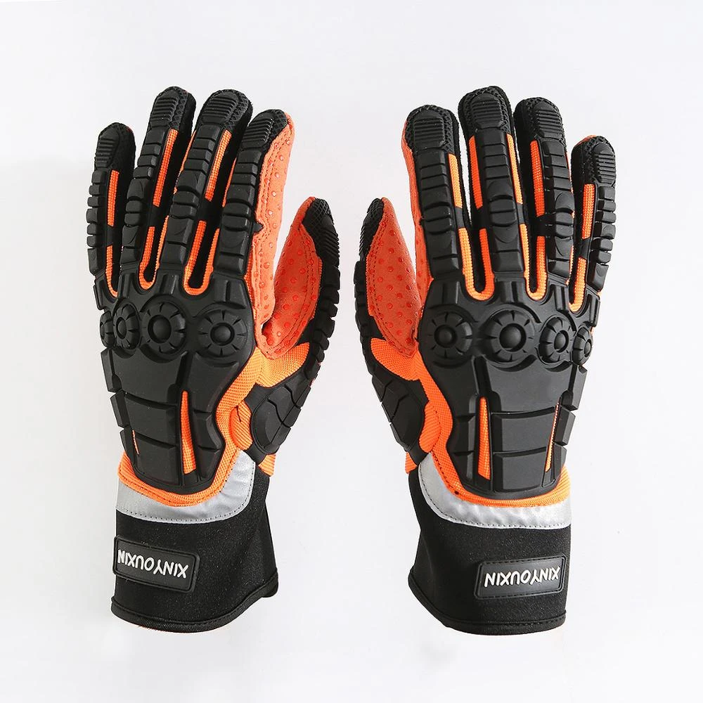 Manufacturer customization industrial oven gloves mechanical work waterproof heat resistant gloves