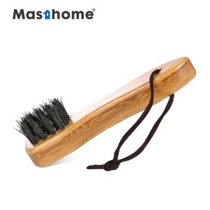 Masthome Clean Wooden Polish Suede Pig Hair Cutter Clutch Nylon Horse Shoe Brush