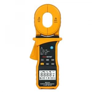 MAX. 9999 counts Test volts 3700V Precision Digital Earth Resistance Clamp Meter Tester MS2301