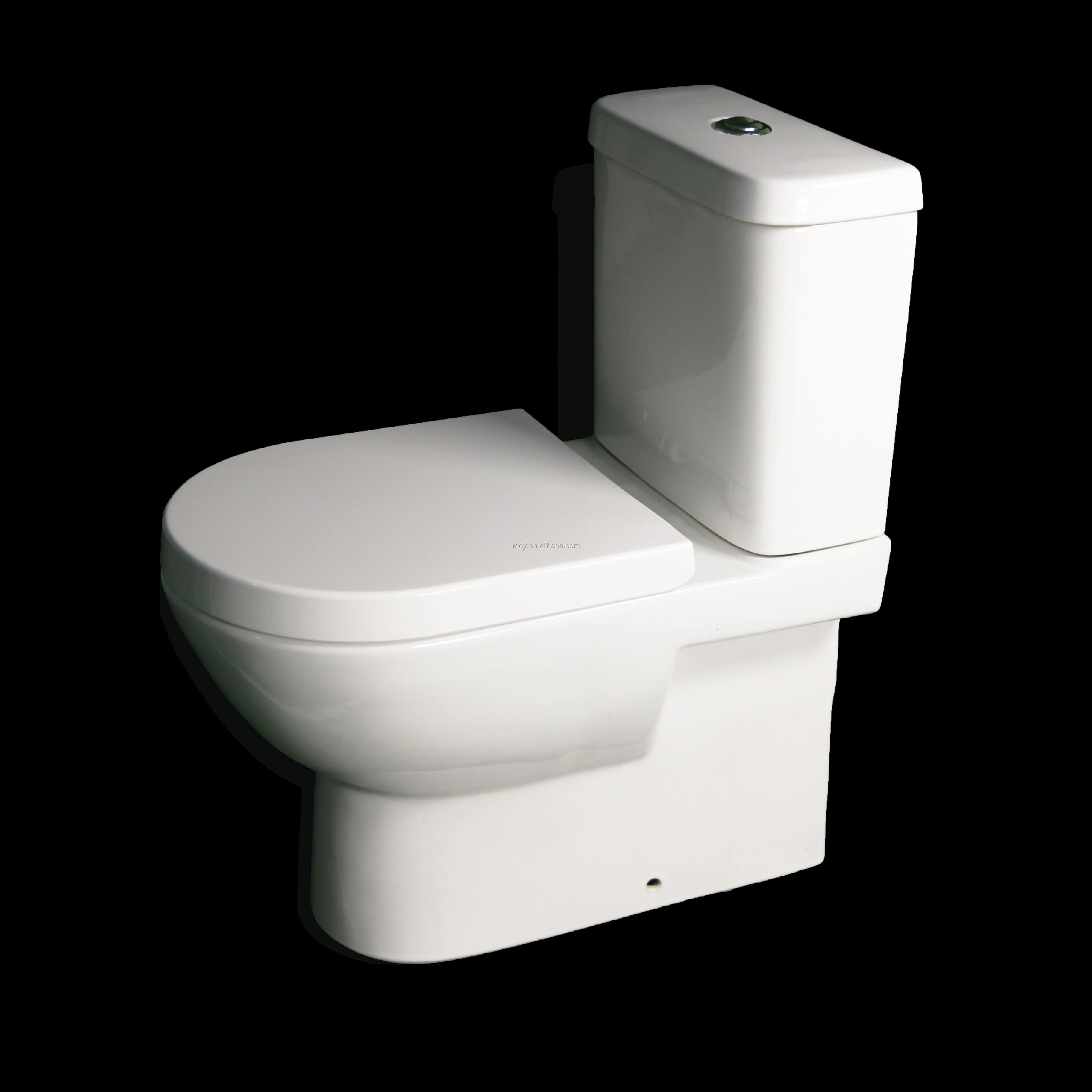 Medyag OEM/ODM Elongated Bathroom Ceramic Water Closet Dual-flush Floor Mount Flush 2-piece Toilet