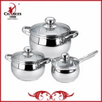 Metal Eco-Friendly 6pcs Cookware Sets For Promotion