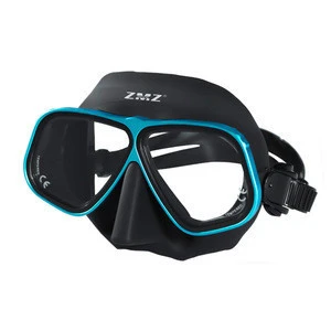 Metal Frame whale Freediving Mask Low Volume scuba diving equipment free diving mask snorkel diving Mask