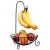 Import Metal Fruit Basket Bowl Stand with 2 Banana Hanger Food Storage For Home Kitchen Countertop Organization from China