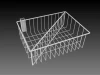 Metal wire mesh divider for shopping baskets