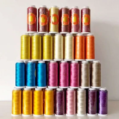 Mh 120d/2 100% Viscose Rayon Embroidery Thread for Embroidery Machine