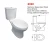 Import Mingliu Supplier Siphonic Toilet Wc Dual Flush Sanitary Ware Ceramic Toilet Two Piece Bathroom Seat Cover Flushing Fitting from China