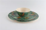 MLS bio tableware sets bamboo fiber colorful plate