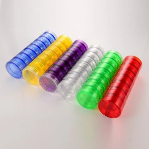 MM-PB045 Round Storage Case Plastic Empty Box for Nail Art Bead Gems Transparent Clear Small Bottle Medical Pill Organizer