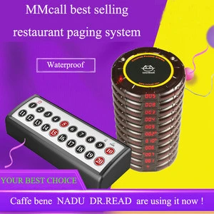 MMcall restaurant paging system waterproof coaster pager calling systems