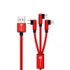 Mobile Game Use High Quality 3 in 1 90 Degree Elbow 2.1A USB Phone Charger Cable