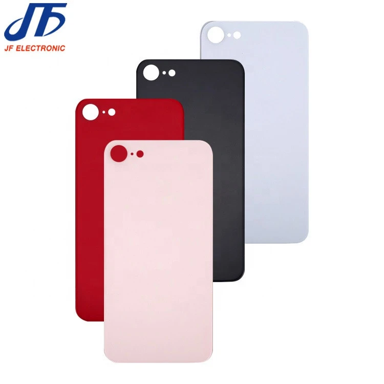Mobile phone housings large hole Back Glass For Iphone 8 Battery Door Cover Glass Housing For Iphone Rear Back Glass with logo