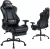 Import Modern High Back Gaming Chair Swivel Leather Game Chair blue and black adjustable Seat and back with feetrest from China