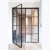 Import Modern house beautiful doors safe tempered clear glass grill design wrought iron exterior glass doors from China