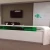 Import Modern led l shaped white beauty salon reception desk, design hotel reception counter from China