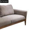 Modern living room furniture wooden frame sectional velvet lounge bench sofa