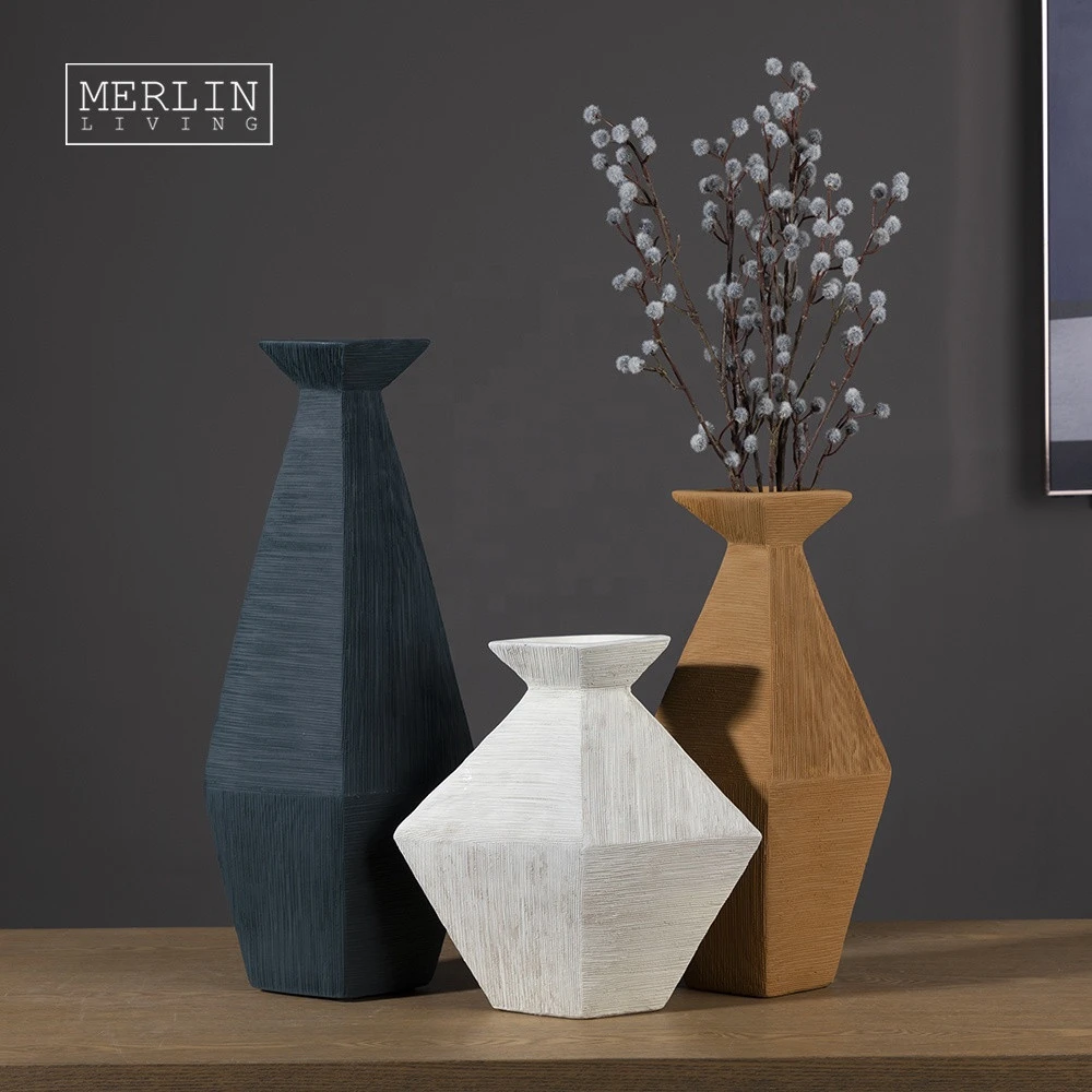 Modern Nordic ceramic vase nature rough vase for home decor