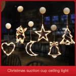Moon Star Led String Lights Christmas Decor Holiday Decoracion Navidad Star Light Christmas Party Wedding Lighting