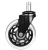 Import most popular 75mm transparent rubber office wheels-rollerblade style chair caster wheels rollerblade from China