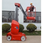 MPI8J 8m Single Mast Self Propelled Insulated Aerial Work Platform Lifts Price 200kg